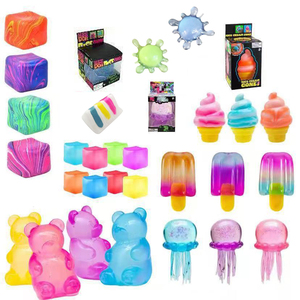 Jouet sensoriel anti-stress TPR Squishy en forme de bâtonnet de glace et de cube de beurre, balle à presser pour enfants et adultes, soulagement de l'anxiété - Product Image 1