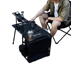 <span class=keywords><strong>Table</strong></span> <span class=keywords><strong>de</strong></span> <span class=keywords><strong>camping</strong></span> portable, <span class=keywords><strong>table</strong></span> d'appoint compacte pour le <span class=keywords><strong>camping</strong></span> avec sac <span class=keywords><strong>de</strong></span> transport pour la randonnée, le <span class=keywords><strong>camping</strong></span>, l'extérieur, le barbecue - Product Image 1