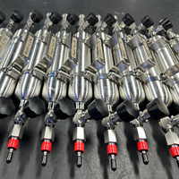 NAILOK High Pressure SS316 Gas Sampling Bottle 3000psi Double Ended Sample Cylinder for LNG LPG Natural Gas 500ml 1 Gallon