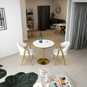 Light Luxury <strong>Small</strong> Coffee <strong>Table</strong> Chair Negotiation Set for Home Apartment Hotel Reception Area Balcony Leisure Use <strong>Dining</strong> <strong>Tables</strong> - Product Image 5