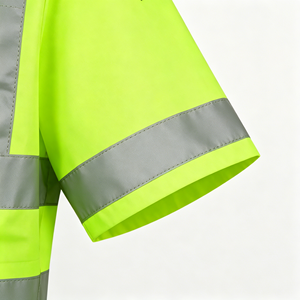 Camiseta Polo de Seguridad Reflectante de Alta Visibilidad, Manga Corta, Transpirable, con Bolsillo, para Construcción y Almacén - Product Image 5