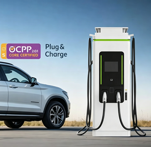 เครื่องชาร์จรถยนต์ไฟฟ้ากระแสตรงแบบเร็ว 80KW 120KW ติดตั้งบนพื้น สถานีชาร์จมาตรฐานยุโรป ปรับแต่งได้ CCS1 CCS2 สำหรับเชิงพาณิชย์ - Product Image 5