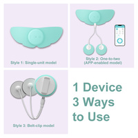 Appareil intelligent sans fil TENS pour soulager les crampes menstruelles avec contrôle par application, rechargeable, conception en patch sans fil pour les soins menstruels