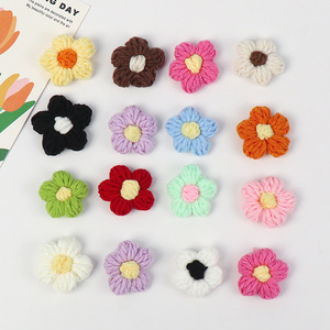 Flores Artificiales Tejidas a Mano Wowei, Flores de <span class=keywords><strong>Lana</strong></span> Tejidas a Crochet para Regalo de Festival - Product Image 2