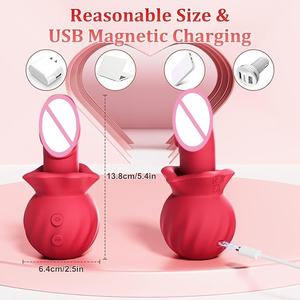 Vibrateur vaginal en silicone à succion, stimulation intense du point G, masturbateur, vibrateur à 10 fréquences pour les jouets sexuels féminins - Product Image 3