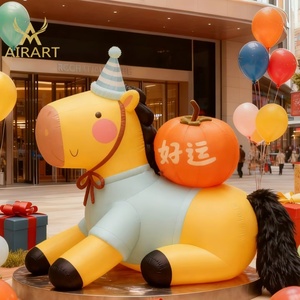 Mascotte Gonfiabile a Forma di Piccolo Cavallo Galoppante per Decorazioni di Capodanno in Centri Commerciali, Parchi e Strade - Product Image 6