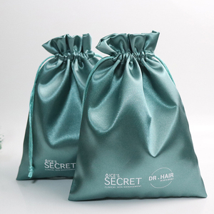 Sacs en soie personnalisés pour perruques, conception d'emballage capillaire avec logo sur mesure, sac en satin réutilisable - Product Image 2