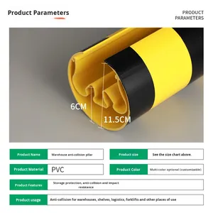 Protections <span class=keywords><strong>d</strong></span>'<span class=keywords><strong>angle</strong></span> anti-collision en PVC pour étagères et pieds de protection pour atelier - Product Image 4