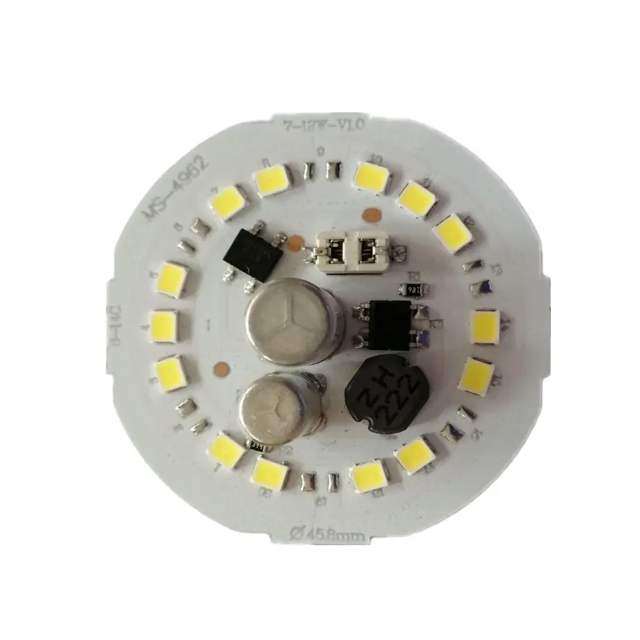 Teile für doppelkondensator-glühbirnen 7 w 9 w 12 w 15 w 18 w 24 w led-chipplatte pcb A Glühbirne DOB