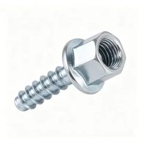 Vis autotaraudeuses à tête hexagonale en acier au carbone de haute qualité, directement de l'usine, pour béton, dureté HRC 52-60, zinguées bleues, DIN