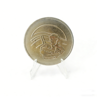 Logo Double face minimum faible pièces vierges gravure Laser personnalisée pièce de monnaie en laiton pièce de défi en métal vierge