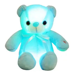 Osito de peluche luminoso M460 para niños, juguete de peluche con luces led coloridas integradas, iluminación pequeña