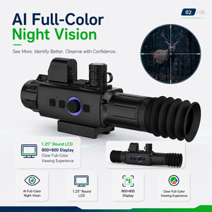 กล้องส่องกลางคืน AI Full Color ระยะ 1200 ม. พร้อม LRF 1200G ความละเอียด 1080P 60fps ซูม 4-32 เท่า มาตรฐาน IP66 สำหรับล่าสัตว์กลางแจ้ง รุ่น RS200 AI Full-Color Night Vision - Product Image 3