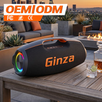 Enceinte portable sans fil étanche IPX4 130W avec éclairage RGB dynamique pour la plage, le camping, l'ordinateur et l'utilisation sur téléphone portable