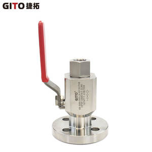 Válvula de bola de brida simple de acero inoxidable 316 de 1/2 pulgada con solenoide/manual, diseño de paso directo SBB para aislamiento de agua, gas y aceite - Product Image 4