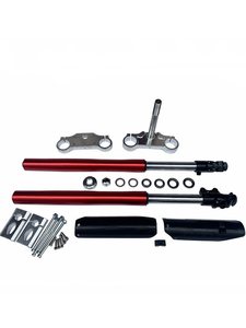 La longitud de la horquilla delantera invertida del amortiguador delantero de la motocicleta todoterreno es de 710 - 800 <span class=keywords><strong>mm.</strong></span> - Product Image 2