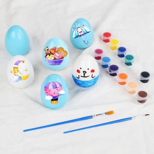 Vaso de madera divertido para niños transfronterizos, huevo de pato pintado, juguetes educativos, huevos de Pascua - Product Image 4