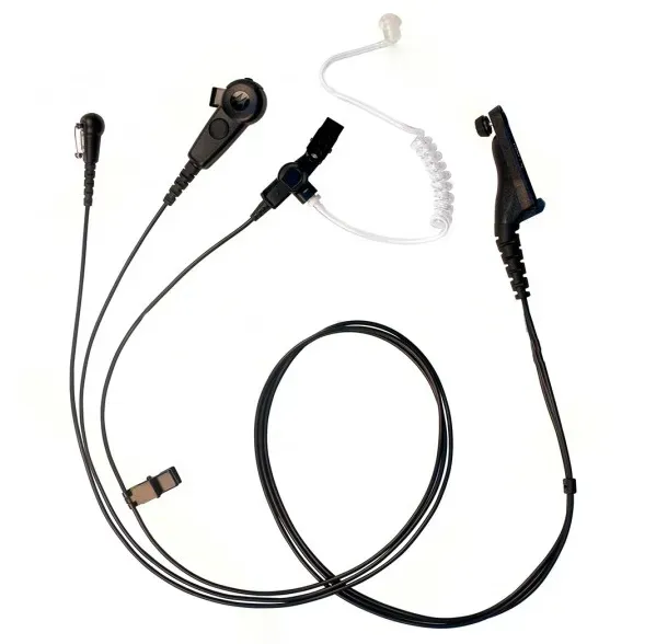 Trbow PMLN6123 IMPRES 3 Wire Surveillance Kit with Acoustic Tube PMLN6123A for Motorola APX 4000, APX 3000 walkie talkies