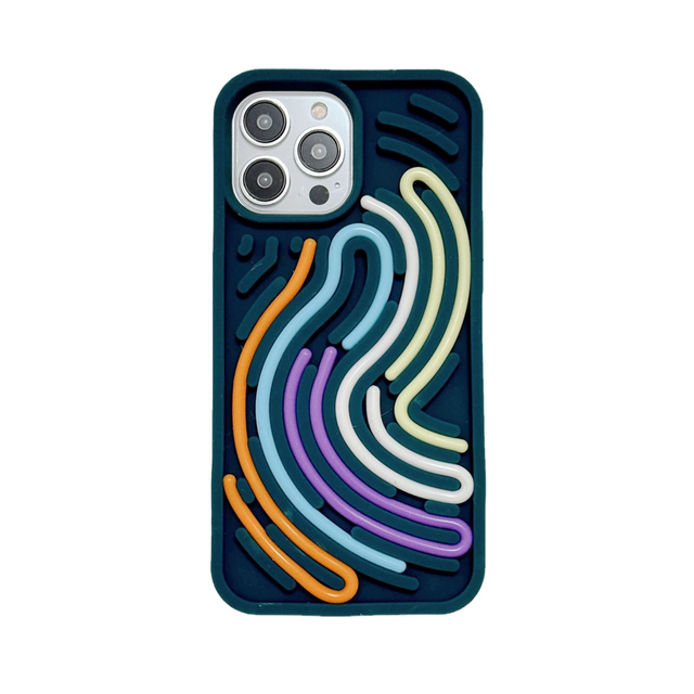 Funny Sensory Activity Board Silicone Shockproof Luxury Back 3D DIY Phone Case for 16 15 14 13 12