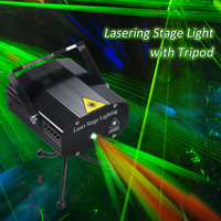 Projecteur Laser Mini en Gros avec Télécommande et Activation Sonore, Lampe DJ sur Trépied pour Fêtes, Bars et Décoration d'Événements