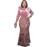 Gaun malam hitam payet desain terbaru gaun malam ramping elegan gaun payet berkilau Bling