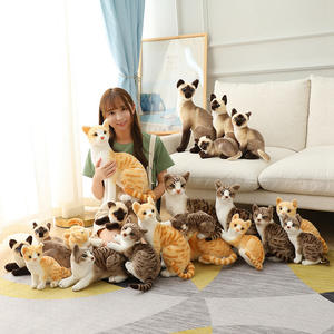 ตุ๊กตาแมว ตุ๊กตาสุนัข ของเล่นตุ๊กตาขนสั้นเหมือนจริง ขายส่ง - Product Image 5