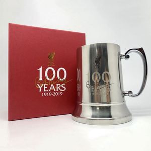 Chope à bière moderne en acier inoxydable à double paroi, accessoire écologique pour le camping, capacité 580 ml/450 ml, poignée, taille personnalisable - Product Image 2