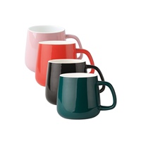 Mug en céramique couleur unie avec logo personnalisé, texte gravé, promotion publicitaire hôtelière, finition mate, style chinois