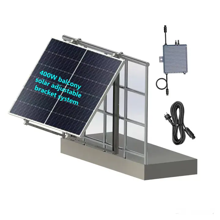 Balkon-Solarpanelsystem off-Grid 600 W 800 W 1200 W Stromsystem für Zuhause Komplette Kits Solarenergiesystem