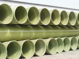 Systèmes de tuyauterie en plastique tuyau d'enroulement frp de grand diamètre pour le drainage sous pression et sans pression et l'assainissement