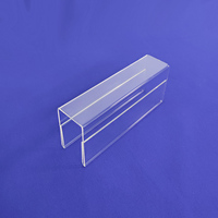 Porte-étiquette de nom personnalisé en acrylique transparent double face pour bureau, support de nom pour cloison de bureau, présentoir d'étiquettes en acrylique