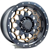 Jantes tout-terrain robustes en alliage d'aluminium 6061 forgé sur mesure de 17 pouces pour la mise à niveau des pick-up, SUV et camions