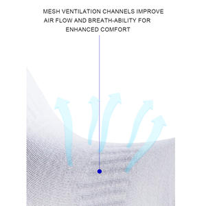 Calzini Sportivi Casual Bianchi da <span class=keywords><strong>Uomo</strong></span> con Logo Personalizzato Elastico e Design a Righe Spesse per la Stagione Autunnale - Product Image 5