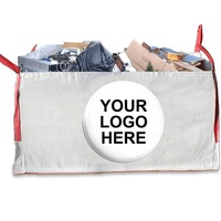 Sac à déchets en PP tissé robuste de 8 yards avec logo personnalisé pour la démolition et l'élimination des déchets, sacs en vrac FIBC