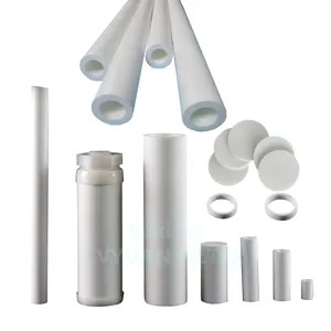 Anti-corossion PVDF PE PTFE Sintered Porous Sparger pipe Compressed air filter pipe for gas water liquid filters element