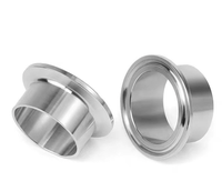 Prix d'usine, embout de soudure à bout court en acier inoxydable, embouts Tri-Clamp et joints sanitaires 14WMP-14MMP-14AMP