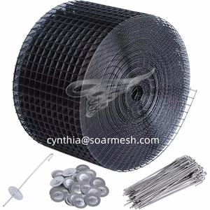 6 pollici * 100ft 1.5mm di alta qualità pannello solare maglia con 70 clip in alluminio per il controllo piccione Anti uccello guardia Kit produttore - Product Image 4