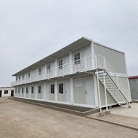 Cette maison préfabriquée modulaire en conteneur présente une forte résistance au feu pour les bureaux d'ingénierie et les dortoirs du personnel.