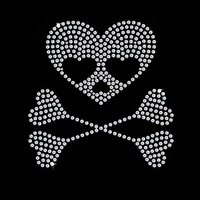 Motifs de strass en verre personnalisés avec logo de marque, transfert sur papier silicone pour t-shirt - Qualité AA