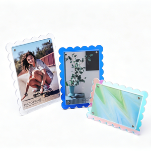 Custom Magnetic Acrylic <strong>Photo</strong> <strong>Frame</strong> with Hidden Stand 3.5x5 4x6 5x7 Custom Colors for Desktop Display OEM - Product Image 1