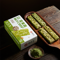 Barra de Almendras Crujiente con Poria Cocos y Matcha, Sin Aditivos, Saludable, Alta en Fibra Dietética, Venta al Por Mayor