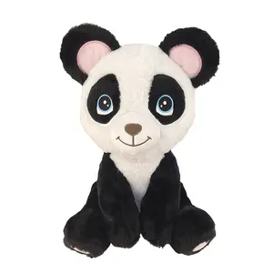 Kualitas baik lucu boneka gajah panda hewan mewah rusa lembut mainan malas dengan desain kustom grosir produsen