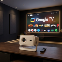 Projecteur intelligent P21GTV 4K 16 Go Android 14, Full HD 1080P, 500 ANSI Lumens, Mise au point automatique, WiFi 5G, BT 5.2, Vidéo Home Cinéma – Direct Usine