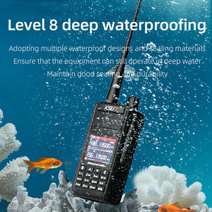 Ksun uv65p IP68 10W công suất cao <span class=keywords><strong>VHF</strong></span> <span class=keywords><strong>UHF</strong></span> băng tần kép 144-520MHz ham FM Đài phát thanh không khí thu tầm xa không thấm nước Walkie talkies - Product Image 3