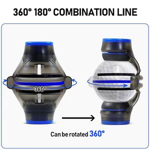 Marcador de pelota de golf, herramienta de alineación de putter giratoria de 360 ​​grados, ayuda de práctica de plástico para entrenamiento de golf - Product Image 3