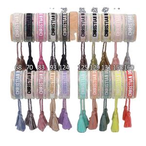 Pulsera <span class=keywords><strong>de</strong></span> Amistad <span class=keywords><strong>de</strong></span> nuevo estilo y pulsera <span class=keywords><strong>de</strong></span> amistad en algodón, pulsera tejida <span class=keywords><strong>de</strong></span> algodón <span class=keywords><strong>para</strong></span> niñas bordadas - Product Image 2