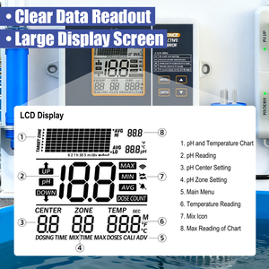 Sistema de Control de <span class=keywords><strong>pH</strong></span> Automático Profesional, Monitor Inteligente de Calidad del Agua con Regulación Precisa de <span class=keywords><strong>pH</strong></span> para Uso Industrial - Product Image 4