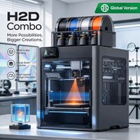 Imprimante 3D FDM Bambo Lab H2D version EU/UK, neuve, entièrement débloquée, sans restriction de région, connexion mobile/WiFi stable, application gratuite