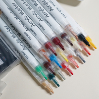 Produits tendance 2025 nouveautés marqueur de peinture acrylique blanc noir couleur Graffiti encre étanche stylos permanents