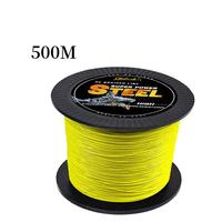 NARON Ligne de pêche flottante en nylon tressé PE super résistante 50LB, super lisse 300/500M, pour eau salée, modèle X4 X8 amélioré